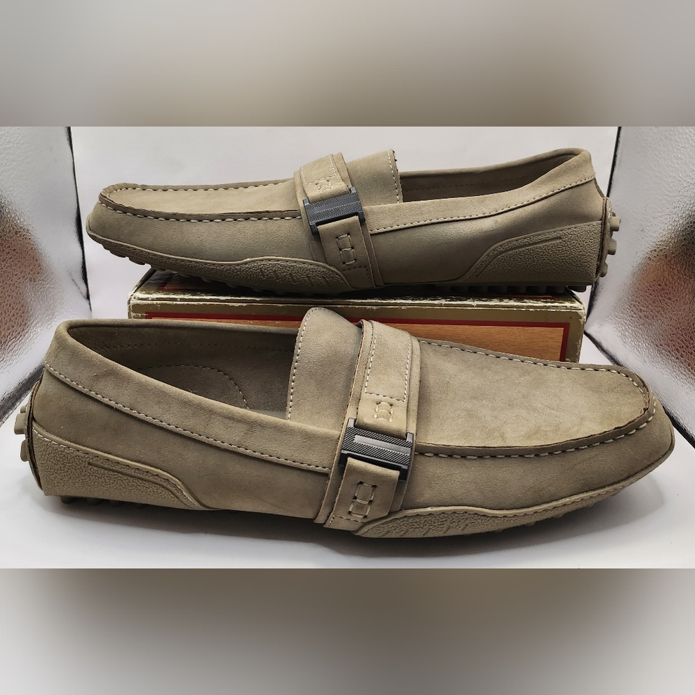 Unlisted Men's Faux Leather Beige Loafers Size 11M NWOT